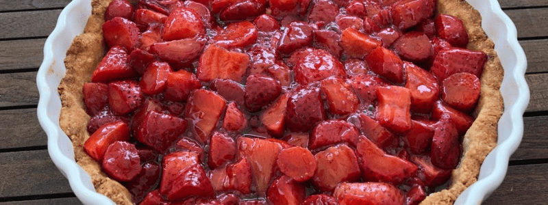 En este momento estás viendo Tarta de fresas y almendra